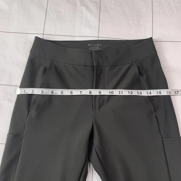✨[Athleta] Gray Stellar Trouser Ankle Zipper Size 4 Style 351310 - Picture 7 of 10